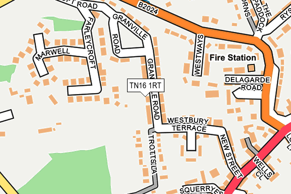 TN16 1RT map - OS OpenMap – Local (Ordnance Survey)