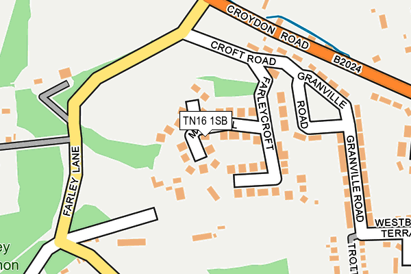 TN16 1SB map - OS OpenMap – Local (Ordnance Survey)