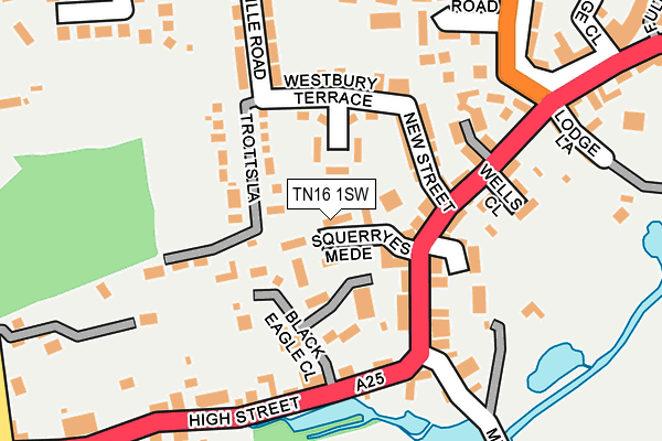 TN16 1SW map - OS OpenMap – Local (Ordnance Survey)