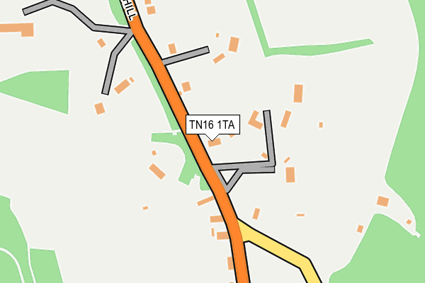 TN16 1TA map - OS OpenMap – Local (Ordnance Survey)