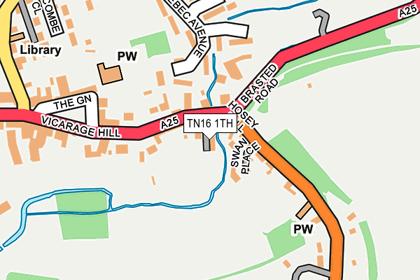 TN16 1TH map - OS OpenMap – Local (Ordnance Survey)