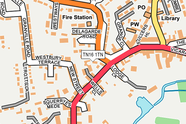 TN16 1TN map - OS OpenMap – Local (Ordnance Survey)