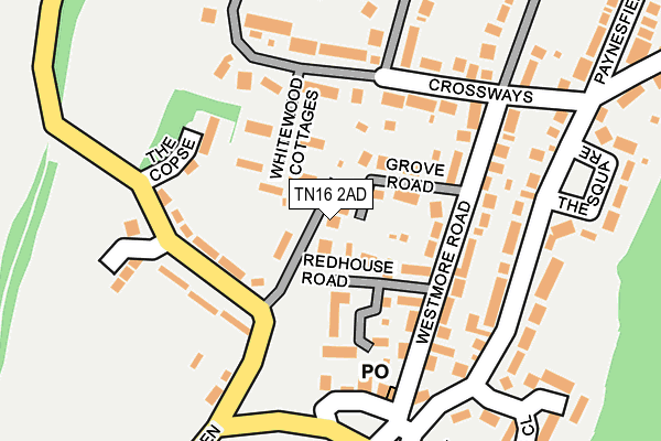 TN16 2AD map - OS OpenMap – Local (Ordnance Survey)