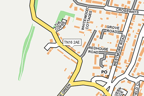 TN16 2AE map - OS OpenMap – Local (Ordnance Survey)