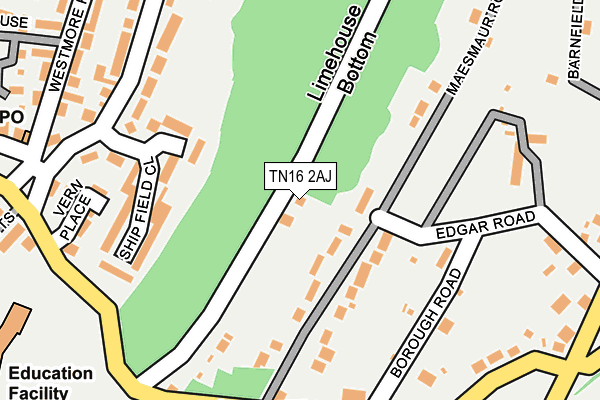TN16 2AJ map - OS OpenMap – Local (Ordnance Survey)