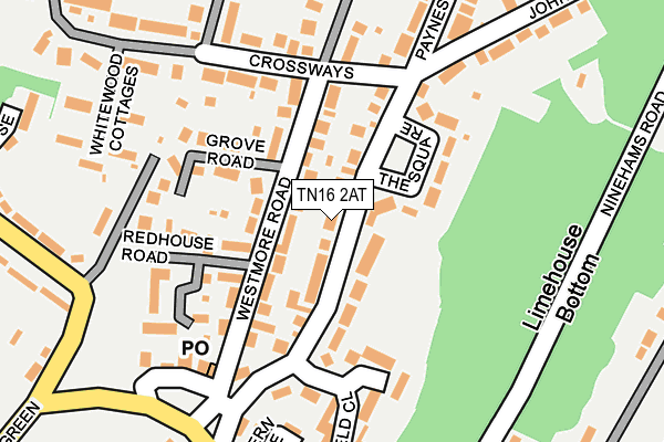 TN16 2AT map - OS OpenMap – Local (Ordnance Survey)