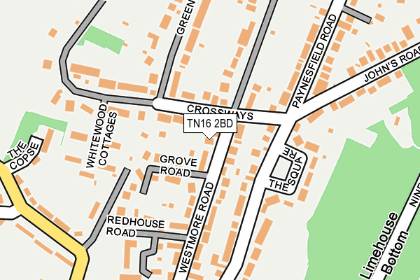TN16 2BD map - OS OpenMap – Local (Ordnance Survey)