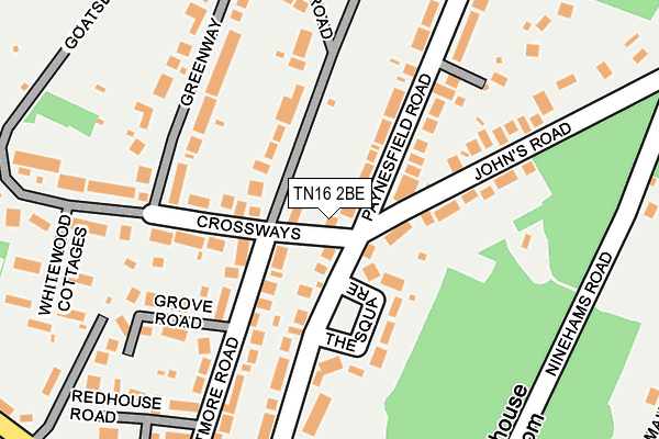 TN16 2BE map - OS OpenMap – Local (Ordnance Survey)