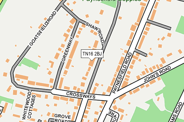 TN16 2BJ map - OS OpenMap – Local (Ordnance Survey)
