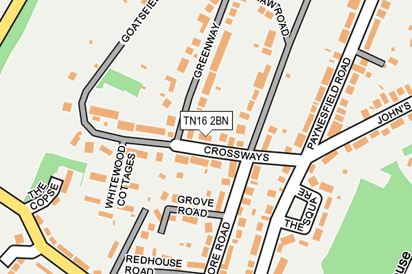 TN16 2BN map - OS OpenMap – Local (Ordnance Survey)