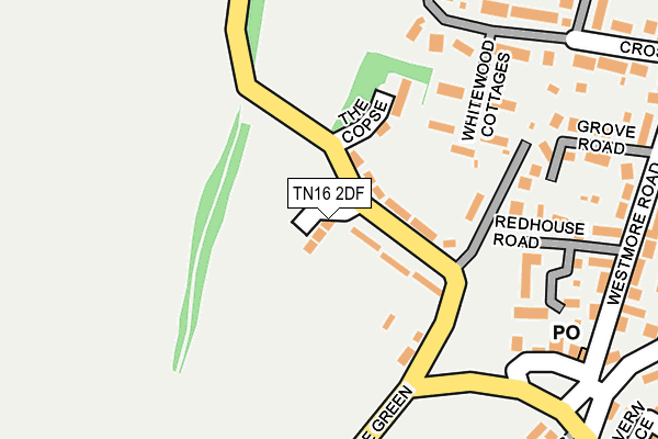 TN16 2DF map - OS OpenMap – Local (Ordnance Survey)