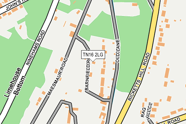 TN16 2LG map - OS OpenMap – Local (Ordnance Survey)