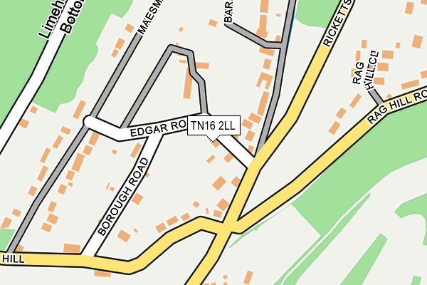 TN16 2LL map - OS OpenMap – Local (Ordnance Survey)