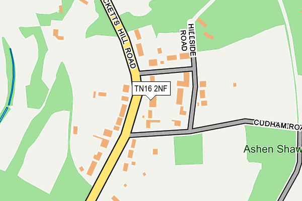 TN16 2NF map - OS OpenMap – Local (Ordnance Survey)