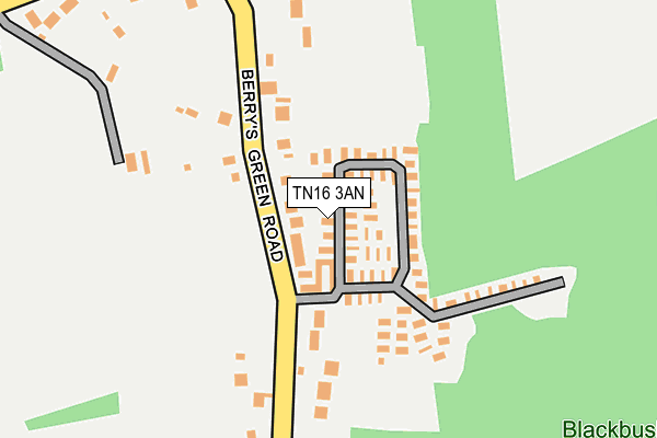 TN16 3AN map - OS OpenMap – Local (Ordnance Survey)