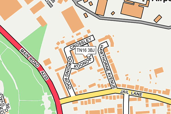 TN16 3BJ map - OS OpenMap – Local (Ordnance Survey)
