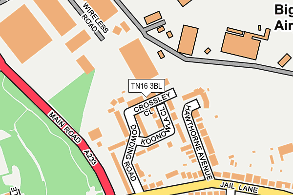 TN16 3BL map - OS OpenMap – Local (Ordnance Survey)