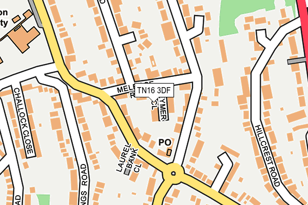TN16 3DF map - OS OpenMap – Local (Ordnance Survey)