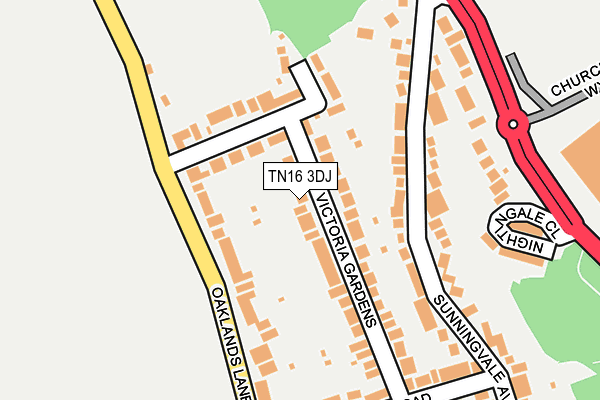 TN16 3DJ map - OS OpenMap – Local (Ordnance Survey)