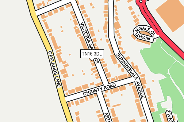 TN16 3DL map - OS OpenMap – Local (Ordnance Survey)