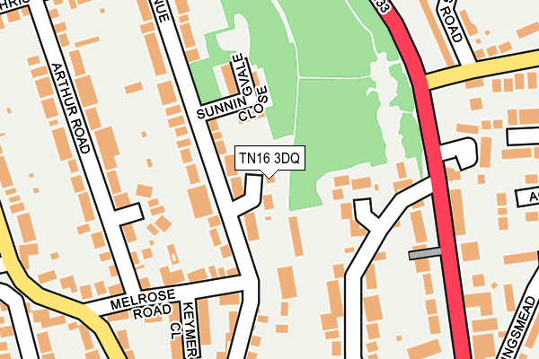 TN16 3DQ map - OS OpenMap – Local (Ordnance Survey)