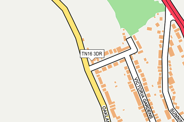 TN16 3DR map - OS OpenMap – Local (Ordnance Survey)