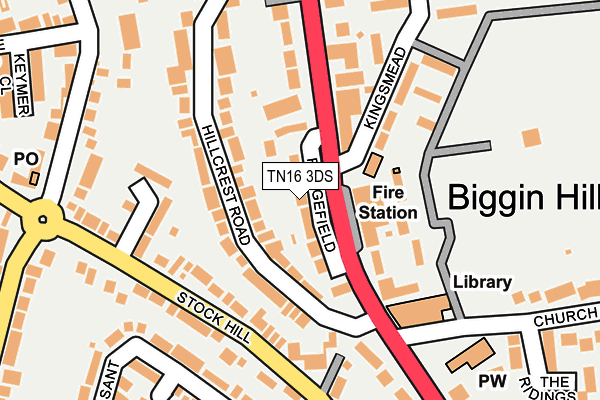 TN16 3DS map - OS OpenMap – Local (Ordnance Survey)