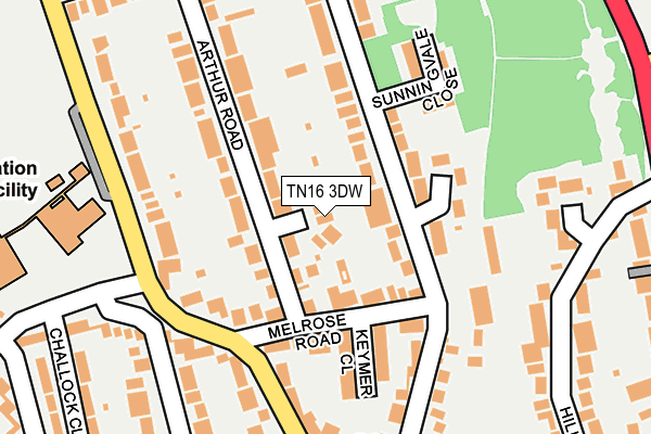 TN16 3DW map - OS OpenMap – Local (Ordnance Survey)