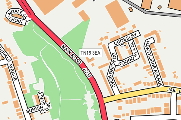 TN16 3EA map - OS OpenMap – Local (Ordnance Survey)