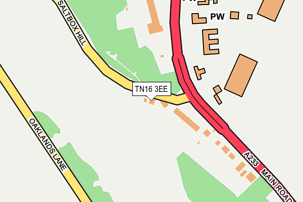 TN16 3EE map - OS OpenMap – Local (Ordnance Survey)