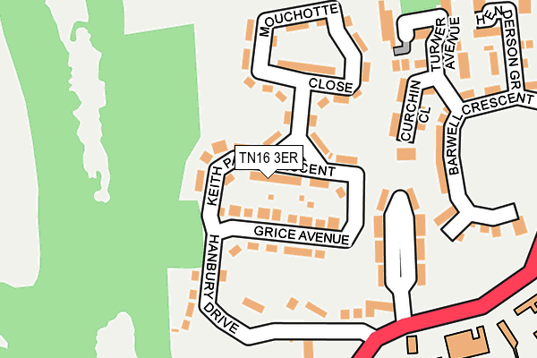 TN16 3ER map - OS OpenMap – Local (Ordnance Survey)