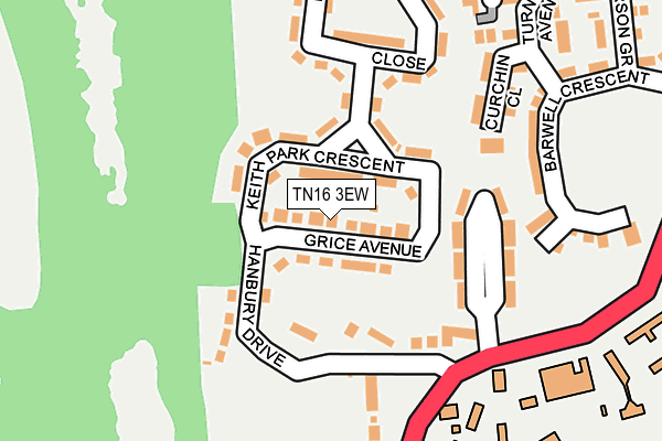 TN16 3EW map - OS OpenMap – Local (Ordnance Survey)