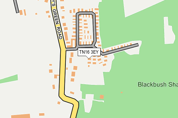TN16 3EY map - OS OpenMap – Local (Ordnance Survey)