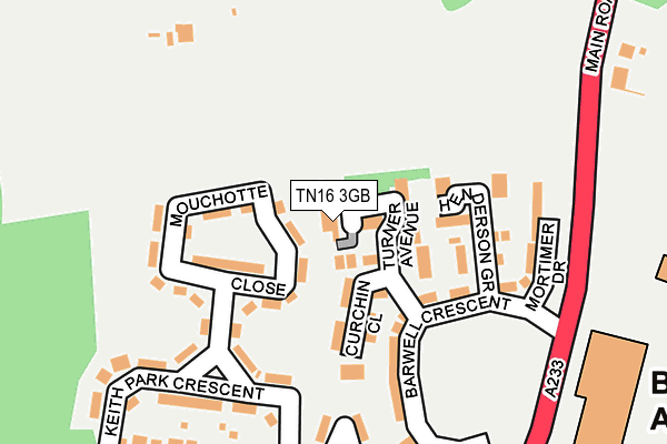 TN16 3GB map - OS OpenMap – Local (Ordnance Survey)