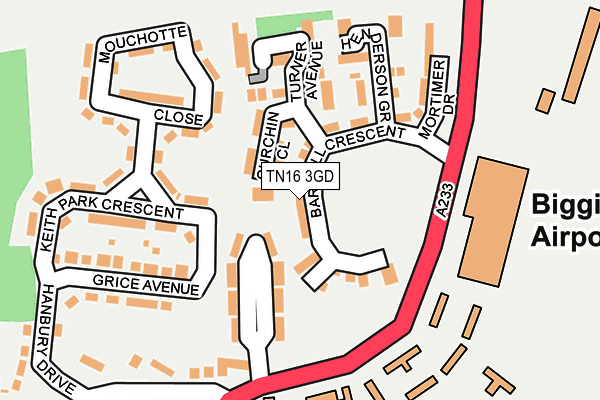 TN16 3GD map - OS OpenMap – Local (Ordnance Survey)