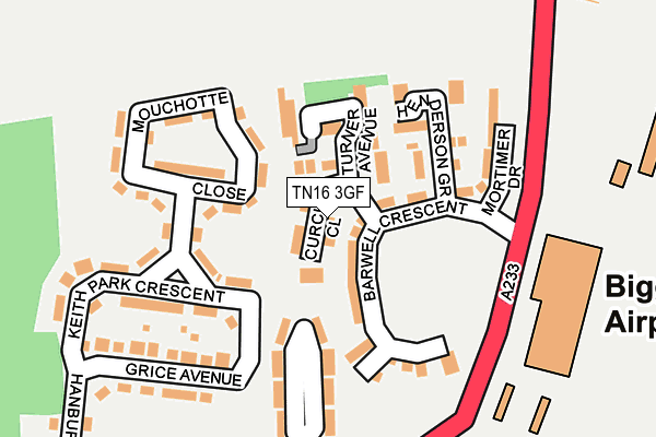 TN16 3GF map - OS OpenMap – Local (Ordnance Survey)
