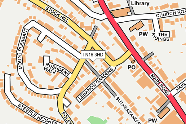 TN16 3HD map - OS OpenMap – Local (Ordnance Survey)