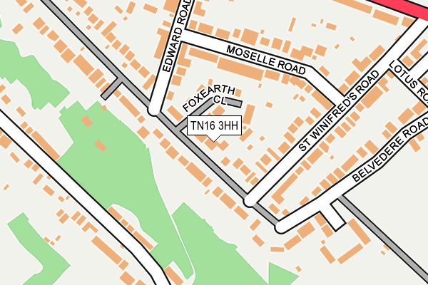 TN16 3HH map - OS OpenMap – Local (Ordnance Survey)