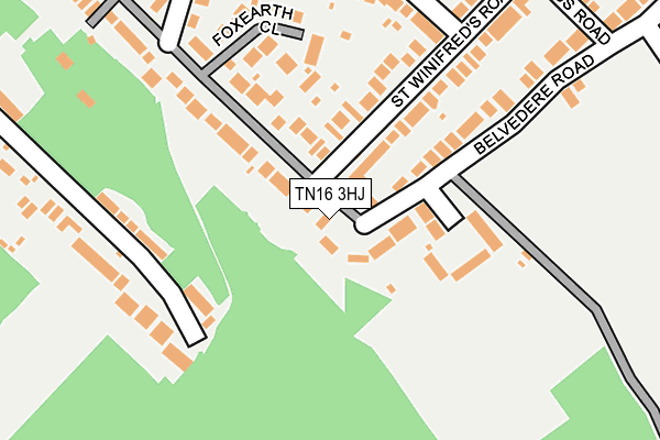 TN16 3HJ map - OS OpenMap – Local (Ordnance Survey)