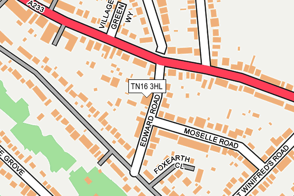 TN16 3HL map - OS OpenMap – Local (Ordnance Survey)