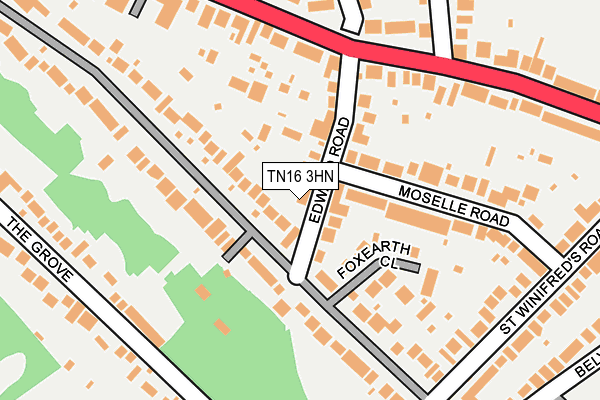 TN16 3HN map - OS OpenMap – Local (Ordnance Survey)