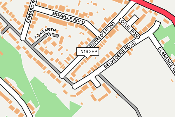 TN16 3HP map - OS OpenMap – Local (Ordnance Survey)