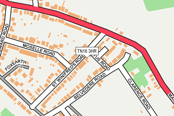 TN16 3HR map - OS OpenMap – Local (Ordnance Survey)