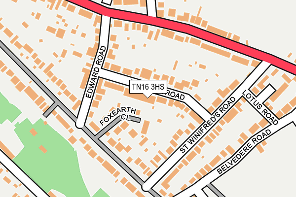 TN16 3HS map - OS OpenMap – Local (Ordnance Survey)
