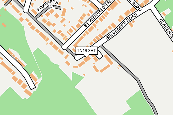 TN16 3HT map - OS OpenMap – Local (Ordnance Survey)