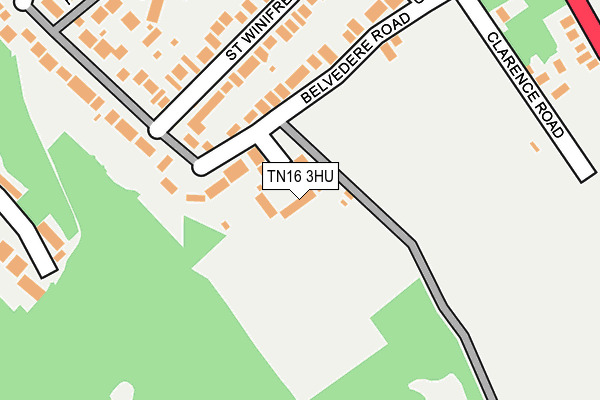 TN16 3HU map - OS OpenMap – Local (Ordnance Survey)