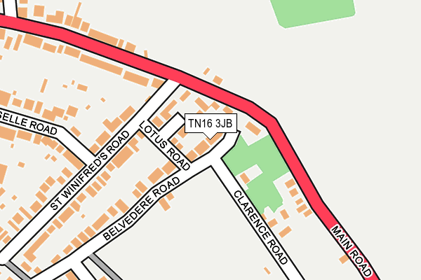 TN16 3JB map - OS OpenMap – Local (Ordnance Survey)