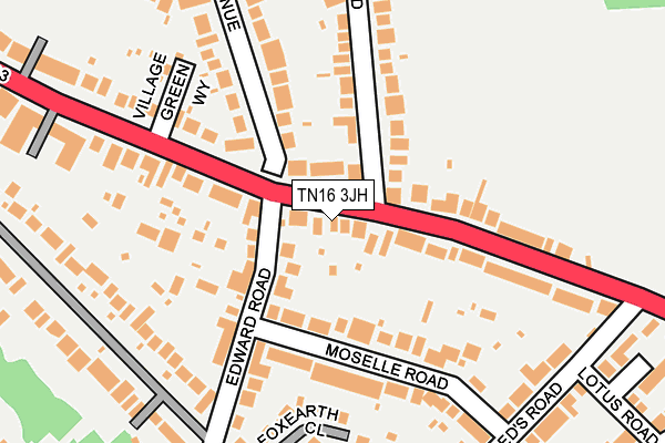 TN16 3JH map - OS OpenMap – Local (Ordnance Survey)