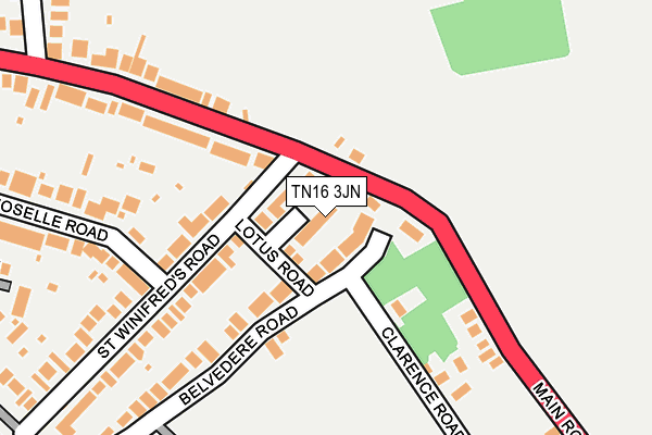 TN16 3JN map - OS OpenMap – Local (Ordnance Survey)
