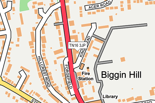 Map of BIGGIN CAFE LTD at local scale